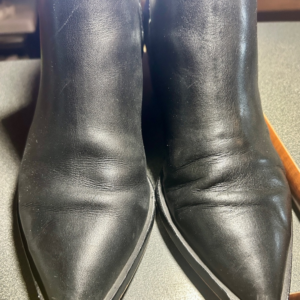 Dolce Vita Black Textured Heeled Boots - Picture 2 of 10